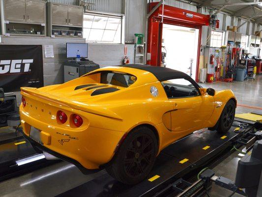 2011 Lotus Elise in for maintenance