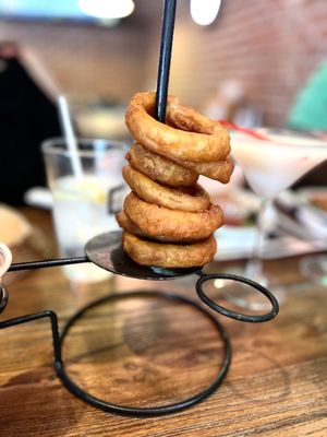 Stack It Up Baby: (These Onions Had The Right Crispiness, Batter-To-Onion-Ratio Is Nice & The Best Part, I Enjoyed Them)