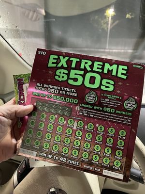 This scratch ticket is huge!!!!