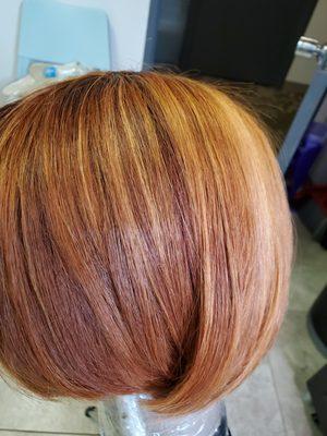 Custom color with partial highlight.