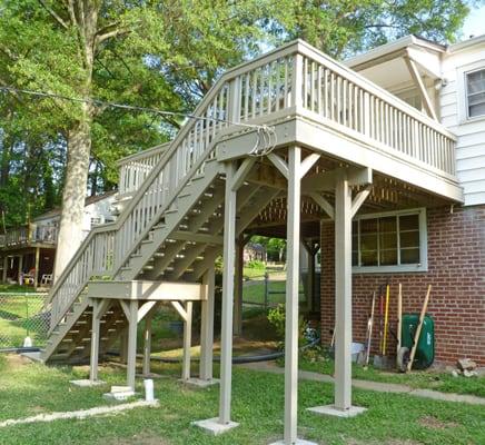 2 Story Wrap Around Deck & Stairs