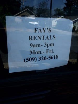 Fays Rentals