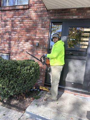 Residential trimming.