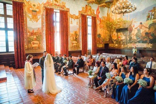 The beautiful Santa Barbara Courthouse Mural Room