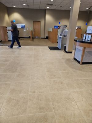 Inside the bank