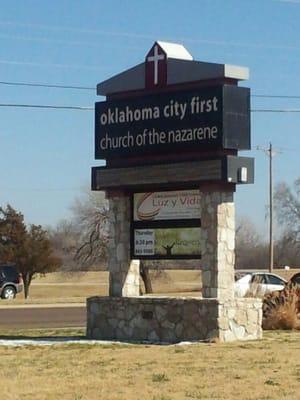 Sign in front of OKC 1st!