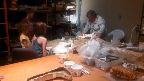 Learning how to cast a fossil