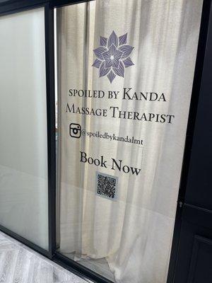 Check out my QR code and book your next appointment with me. Come get #spoiledbykanda