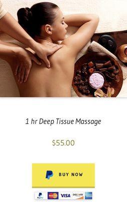 Deep Tissue Massage Deals by www.massage-coupons.com