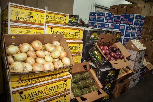 Some of the various selections of produce at Shasta.