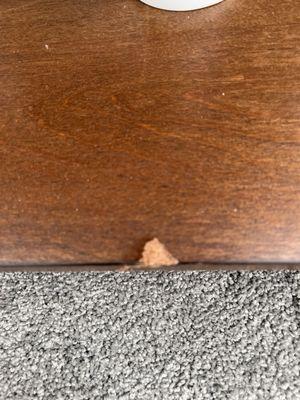 Chunk out of table