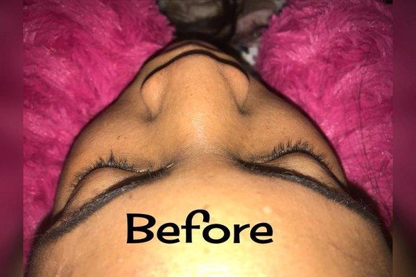 eyelash client before