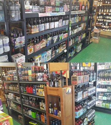 Large selection of cold & warm craft beer