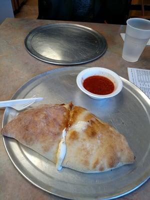 Cheese calzone for $5