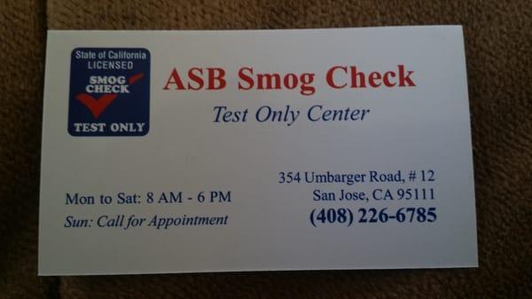 Friendly smog check, quick service, keeps me coming back! Been coming here, past six years or more.