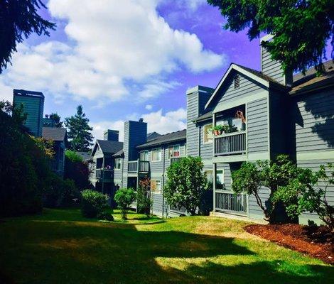 exterior of apartment building