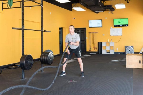 Wayne with ropes at Bootcamp