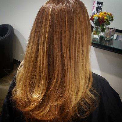 Fall balayage- hair by Lasha