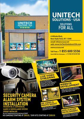 Security Camera Installer, Website Designing, Live Video Streaming