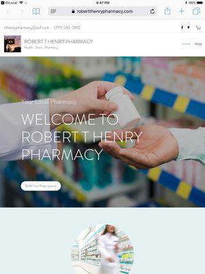 Check out our new website robertthenrypharmacy.com