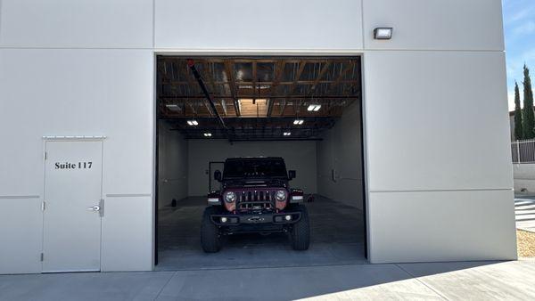 Rear shop entrance