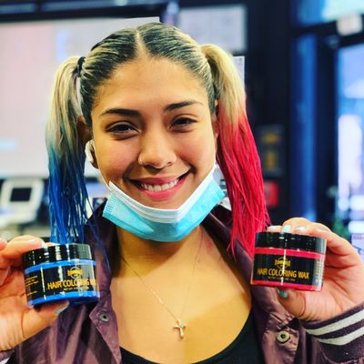 Chronos Temporary Color Hair Wax in Red, Blue & Silver only $10