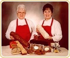 The founders of Littell Fudge Company! Ester Littell on the left and her daughter Norma Littell on the left.