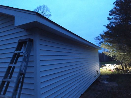 Siding, fascia metal, and soffit