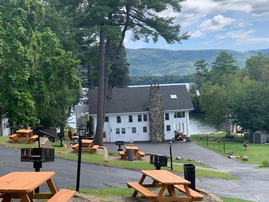 Picnic tables for families barbecue