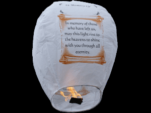 Sky Lanterns in stock year round.