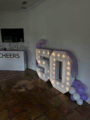 Light up your 50th Birthday!