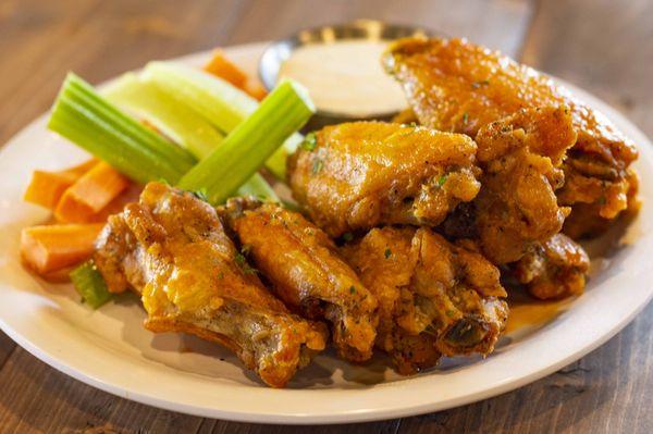 Wings baby! We have Happy Hour running from 11AM - close everyday