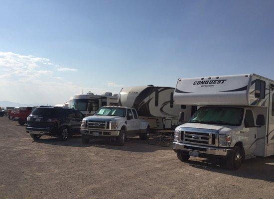 Gravel RV parking