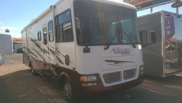 34' Allegro Class A for rent, Mesa, Gilbert, Phoenix, Scottsdale