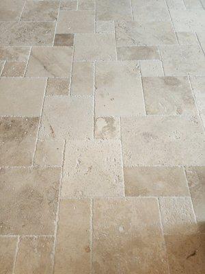 Travertine install