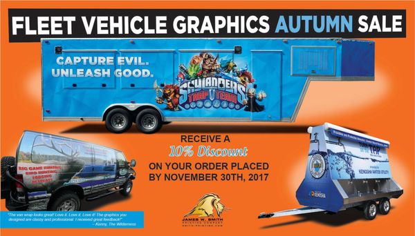 Autumn Sale on Fleet Graphics! Call now!