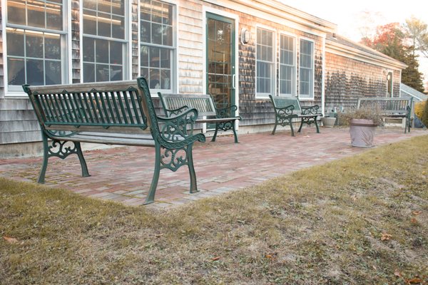 I love their quiet back patio!