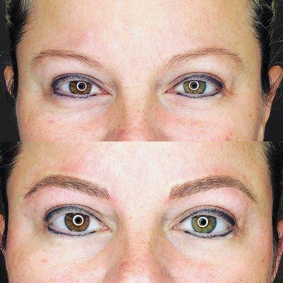 Microblading before + after