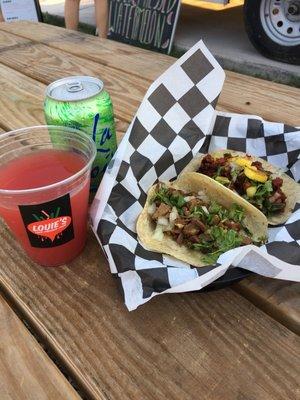 Vegan tacos are an option at one of the trucks!