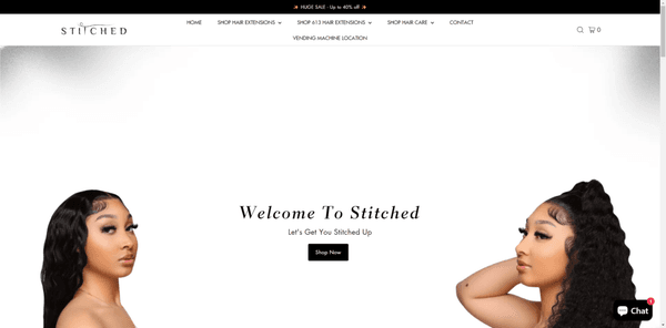 Stitched Hair Shopify Store Build