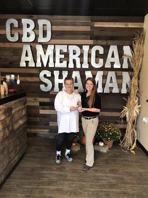 What a great experience, thank you for all your CBD knowledge and help.