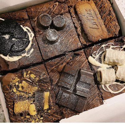 These brownies are made to order and cut into large sized squares for the ultimate chocolate experience. We offer many variations and flavor