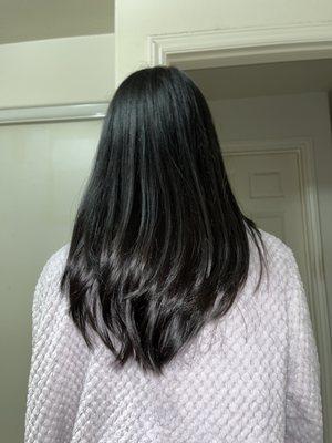 Long layers haircut