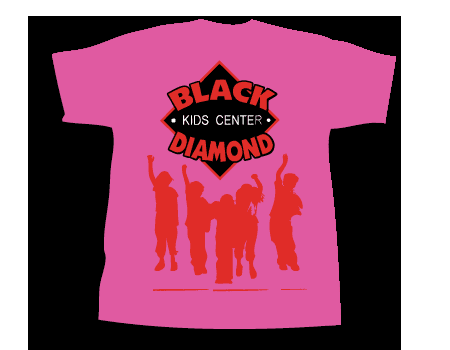 Black Diamond Kids Center T-Shirt Design