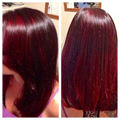 Seamless red ombré