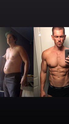 Steve Howey transformation photo from Trained By Phil Catudal