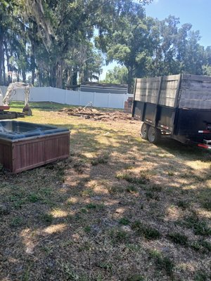 Hot Tub Removal and Shed Demolition