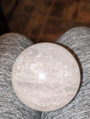 Quartz sphere... full of flash.