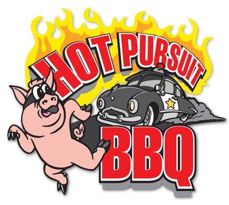 Hand drawn small business logo, Police Officer retires to run his own BBQ!