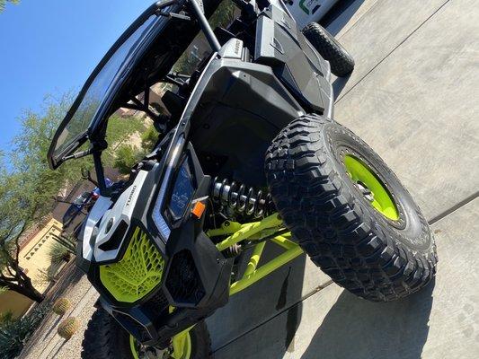 Front end of vehicle after repair